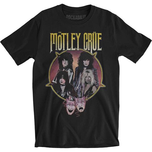 T-Shirt Unisex Tg. M. Motley Crue: Theatre Pentagram