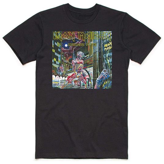 T-Shirt Unisex Tg. M. Iron Maiden: Somewhere In Time Box