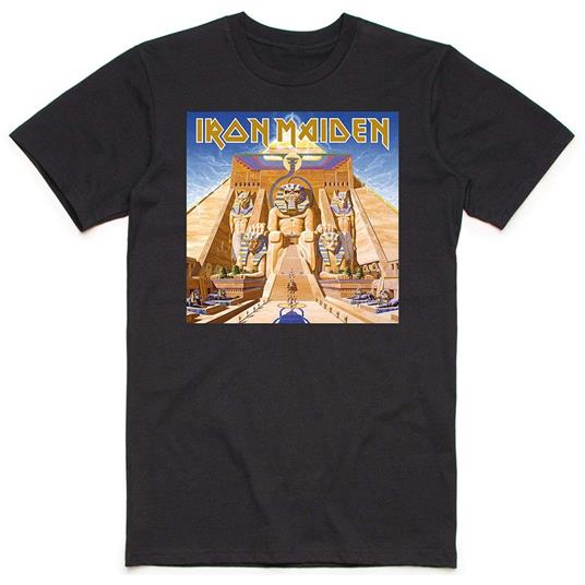 T-Shirt Unisex Tg. M. Iron Maiden: Powerslave Album Cover Box