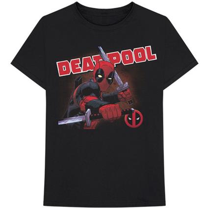 T-Shirt Unisex Tg. XL. Marvel Comics: Deadpool Cover
