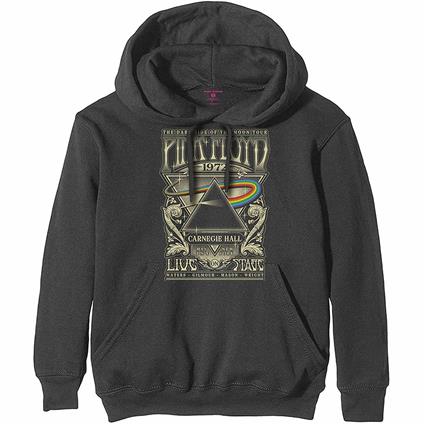 Felpa Con Cappuccio Unisex Tg. 2XL. Pink Floyd: Carnegie Hall Poster