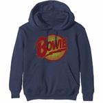 Felpa Con Cappuccio Unisex Tg. 2XL David Bowie: Vintage Diamond Dogs Logo