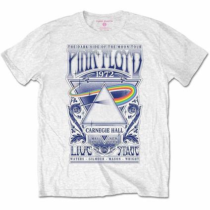 T-Shirt Bambino 5-6 Anni Pink Floyd: Carnegie Hall Poster White