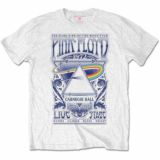 T-Shirt Bambino 5-6 Anni Pink Floyd: Carnegie Hall Poster White
