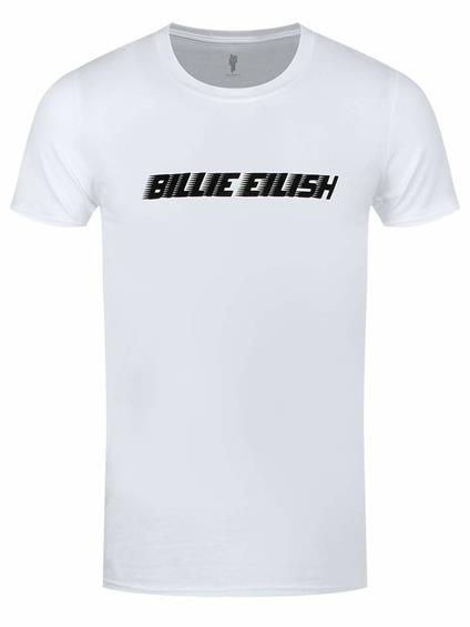 T-Shirt Unisex Tg. S. Billie Eilish: Black Racer Logo