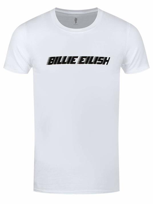T-Shirt Unisex Tg. S. Billie Eilish: Black Racer Logo