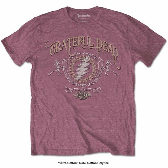 T-Shirt Unisex Tg. M Grateful Dead: Bolt Red