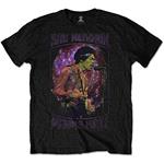 T-Shirt Unisex Tg. M. Jimi Hendrix: Purple Haze Frame