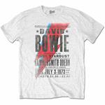 T-Shirt Unisex Tg. M David Bowie. Hammersmith Odeon White
