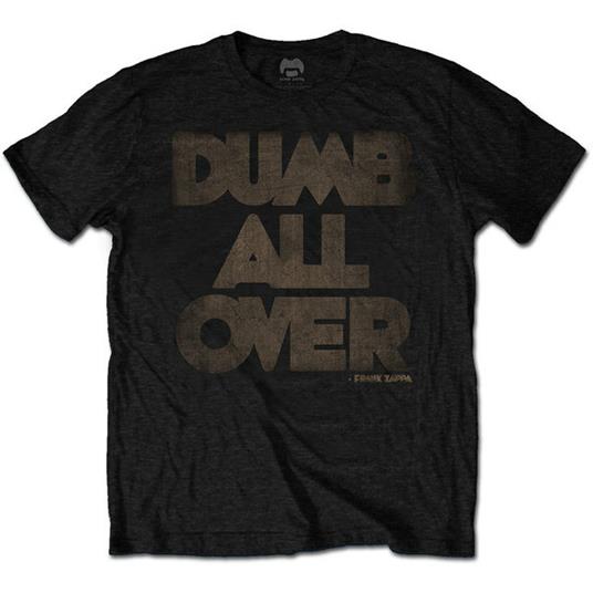 T-Shirt Unisex Tg. S Frank Zappa. Dumb All Over