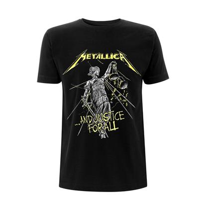 T-Shirt Unisex Tg. L. Metallica: And Justice For All Tracks