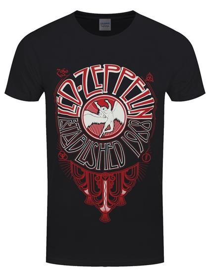 T-Shirt Unisex Tg. L Led Zeppelin. Deco Circle