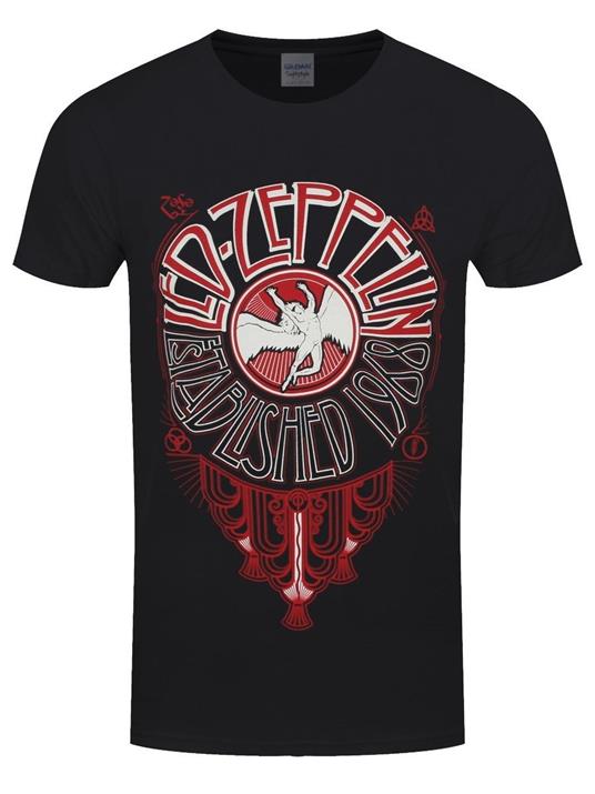 T-Shirt Unisex Tg. L Led Zeppelin. Deco Circle