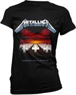 Metallica: Master Of Puppets (Black) (T-Shirt Donna Tg. M)