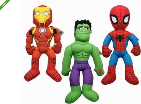 Marvel Super Hero. Peluche Spider-Man con effetti sonori 50 centimetri
