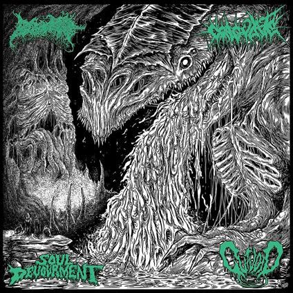 4 Dimensions of Auditory Terror - Vinile LP di Blood Spore,Coagulate,Soul Devourment,Gutvoid