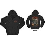 Felpa Con Cappuccio Unisex Tg. S. Slayer: Zipped Etched Skull