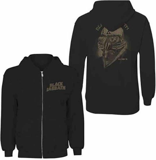 Felpa Con Cappuccio Donna Tg. XL. Black Sabbath: Tour 1978 Zipped