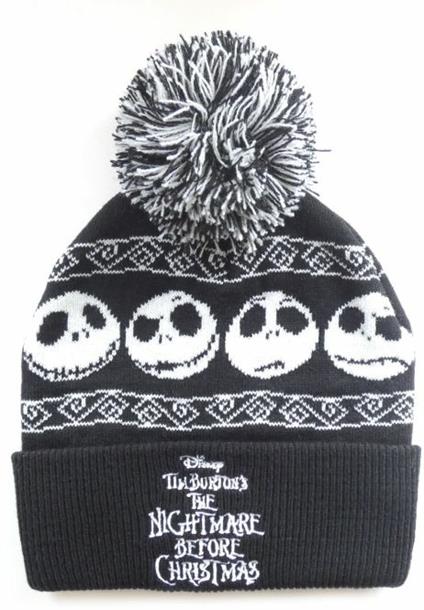 Berretto Disney Nightmare Before Christmas Basic Snow Beanie Pom One Size