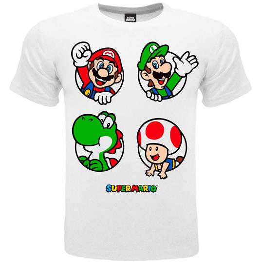 Nintendo Super Mario : Icone T-Shirt Bianca 14/15 Anni