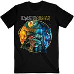 Iron Maiden: The Future Past Tour ''23 Circle Art - Black (T-Shirt Unisex Tg. L)