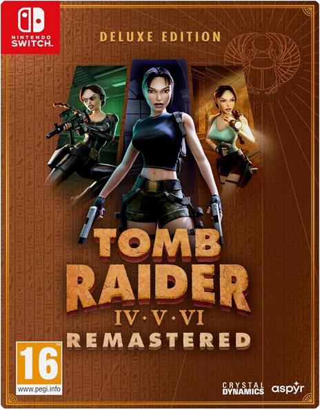 Tomb Raider IV-V-VI Remastered Starring Lara Croft Deluxe Edition SWITCH EU Prevendita