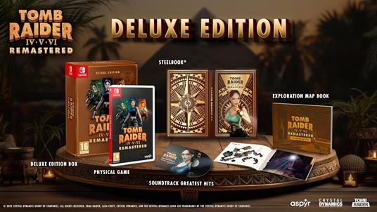 Tomb Raider IV-V-VI Remastered Starring Lara Croft Deluxe Edition SWITCH EU Prevendita - 2