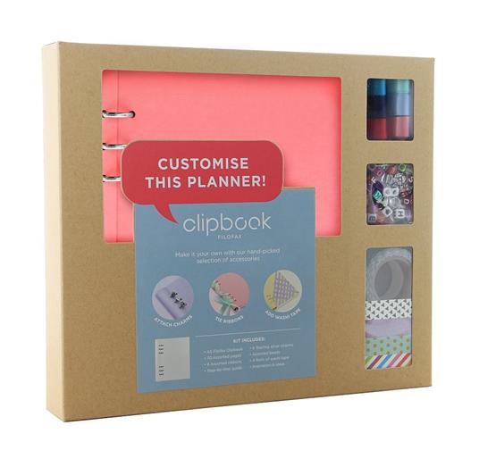 Taccuino A5 Clipbook Filofax ad anelli Creative Kit Rosa - 2