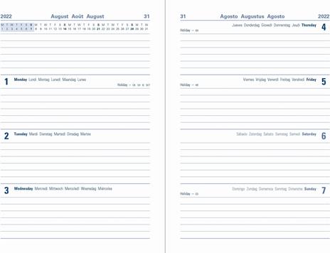 Agenda accademica Letts 2022/23, 12 mesi, settimanale, Dazzle A5, rosa - 21 x 15 cm - 2