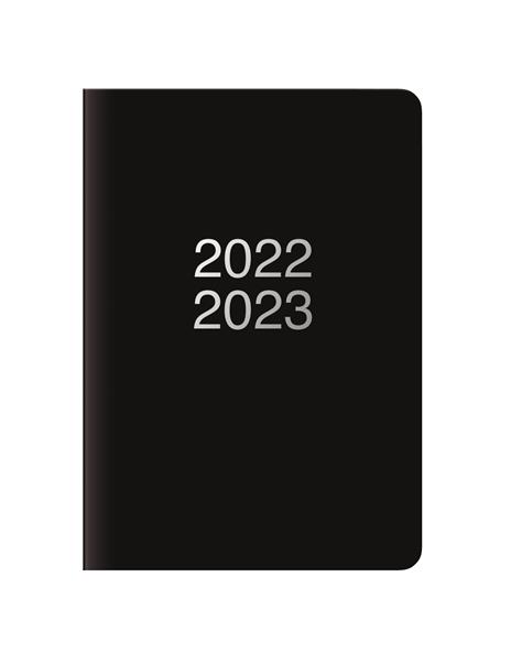Agenda accademica Letts 2022/23, 12 mesi, settimanale, Dazzle A5, nero - 21 x 15 cm