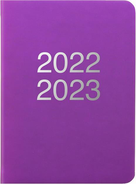 Agenda accademica Letts 2022/23, 12 mesi, giornaliera, Dazzle A6 con appuntamenti, viola - 15 x 10,5 cm