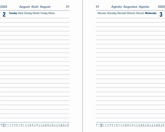 Agenda accademica Letts 2022/23, 12 mesi, giornaliera, Dazzle A6 con appuntamenti, viola - 15 x 10,5 cm - 2