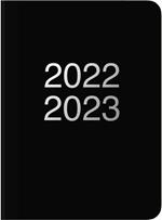 Agenda accademica Letts 2022/23, 12 mesi, giornaliera, Dazzle A6 con appuntamenti, nero - 15 x 10,5 cm