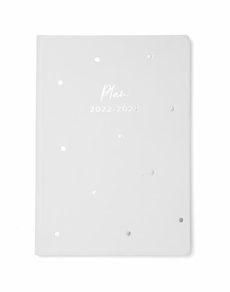 Agenda accademica Letts 2022/23, 12 mesi, settimanale, Dots A5, grigio - 21 x 15 cm