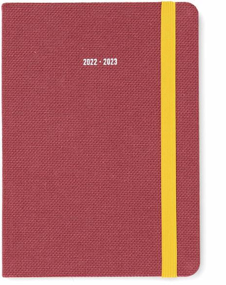 Agenda accademica Letts 2022/23, 12 mesi, settimanale, Raw A6, lampone - 14,8 x 10,5 cm