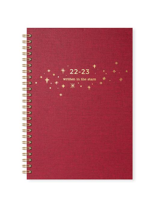 Agenda accademica Letts 2022/23, 12 mesi, settimanale, Sketch A5, bordeaux - 21 x 15 cm