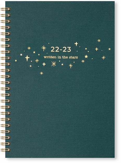 Agenda accademica Letts 2022/23, 12 mesi, settimanale, Sketch A5, verde - 21 x 15 cm