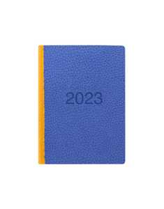Cartoleria Agenda Letts 2023, 12 mesi, giornaliera, Two Tone A6, con appuntamenti, Azzurro - 14,8 x 10,5 cm Letts