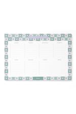 Taccuino Mediterranean Weekly Planner Notepad (with magnet)