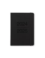 Agenda accademica Letts 2024-2025, 12 mesi, Memo A6, giornaliera, Nero - 21 x 15 cm