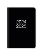 Agenda accademica Letts 2024-2025, 12 mesi, settimanale, Dazzle A5 Nero - 21 x 15 cm