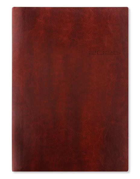 Agenda annuale 2025 Letts 12 Mesi, Lecassa A4 settimanale marrone - 21 x 29,7 cm