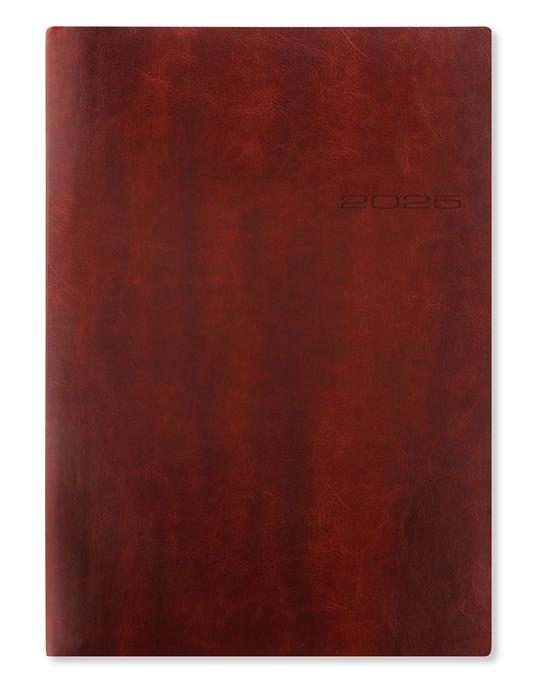 Agenda annuale 2025 Letts 12 Mesi, Lecassa A4 settimanale marrone - 21 x 29,7 cm