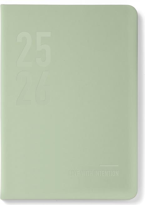 Agenda annuale 2025 Letts 12 Mesi, Conscious A5 giornaliera  salvia - 21 x 14,8 cm