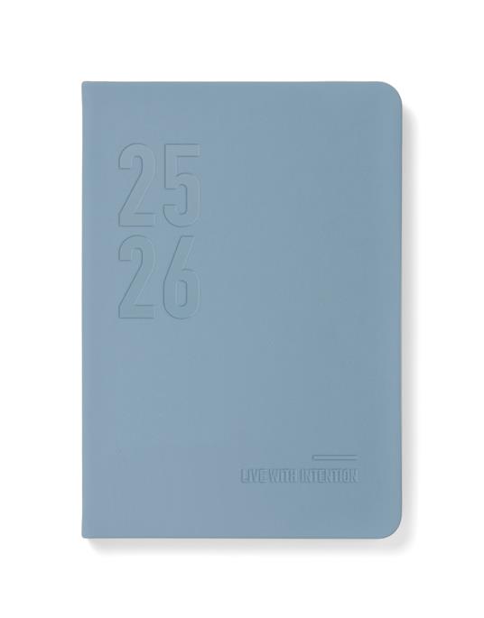 Agenda annuale 2025 Letts 12 Mesi, Conscious A5 giornaliera  azzurro - 21 x 14,8 cm