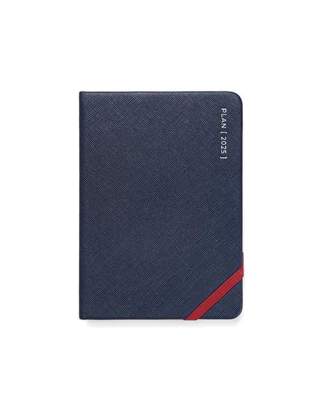 Agenda annuale 2025 Letts 12 Mesi, Serene A6 settimanale blu notte - 14,8 x 10,5 cm