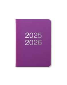 Cartoleria Agenda accademica 2025-2026 Dazzle A6 Giornaliero ML Purple - 14,8 x 10,5 cm Letts