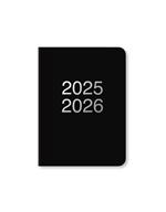 Agenda accademica 2025-2026 Dazzle A6 Giornaliero ML Black - 14,8 x 10,5 cm