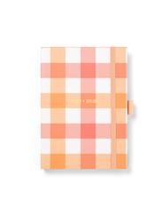 Agenda accademica 2025-2026 Gingham A6 Settimanale Arancione - 14,8 x 10,5 cm
