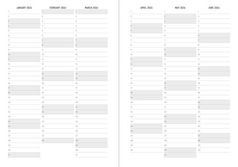 Agenda accademica 2025-2026 Colour Block A6 Giornaliero Lime - 14,8 x 10,5 cm - 5